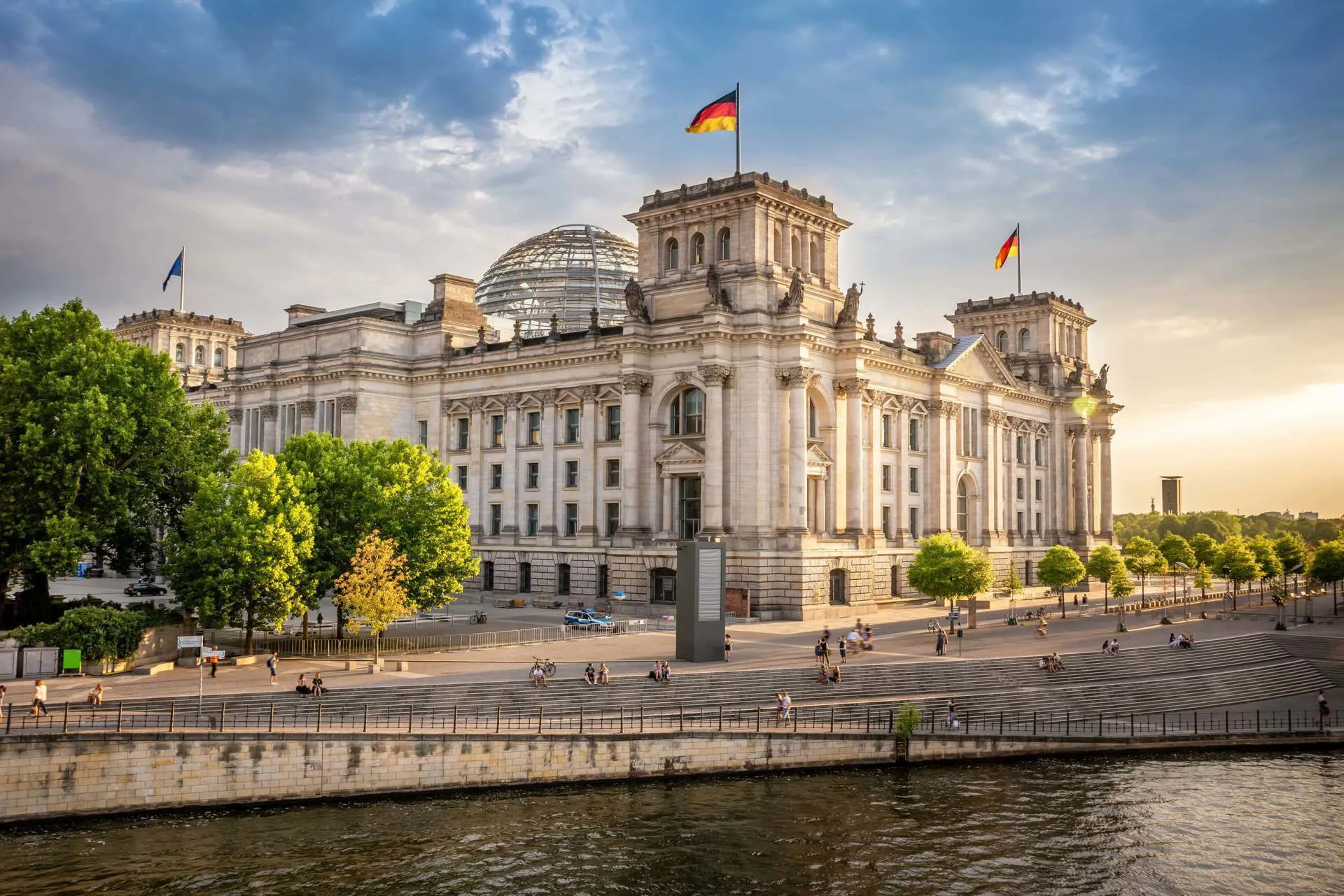 The Reichstag Building in Berlin, Germany.