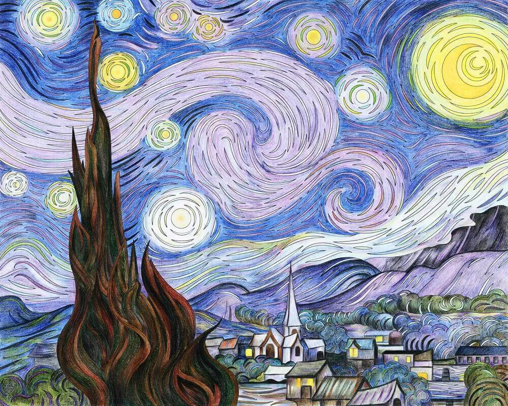 Starry Night by Vincent Van Gogh