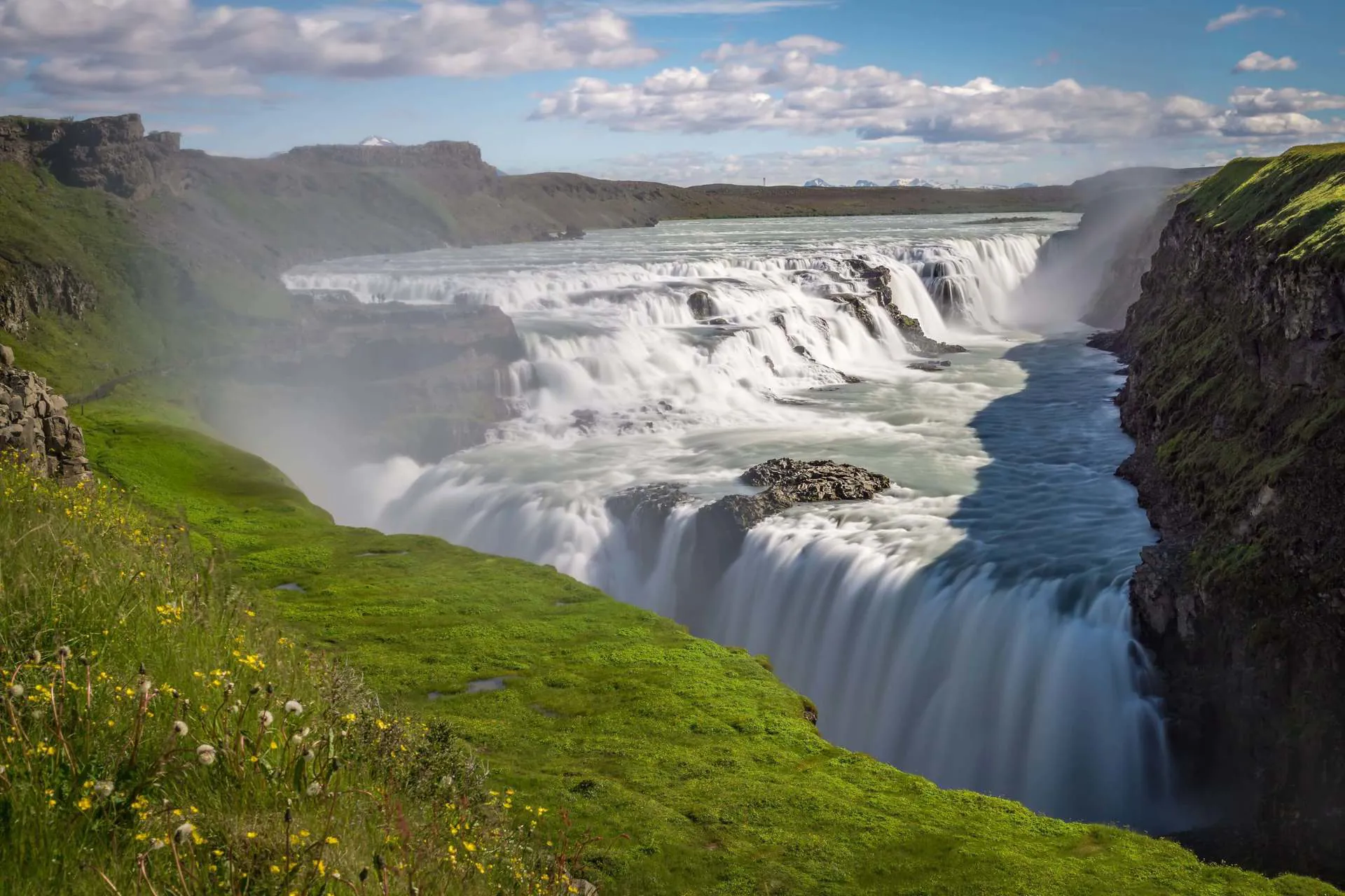 Iceland Gullfoss Falls Image