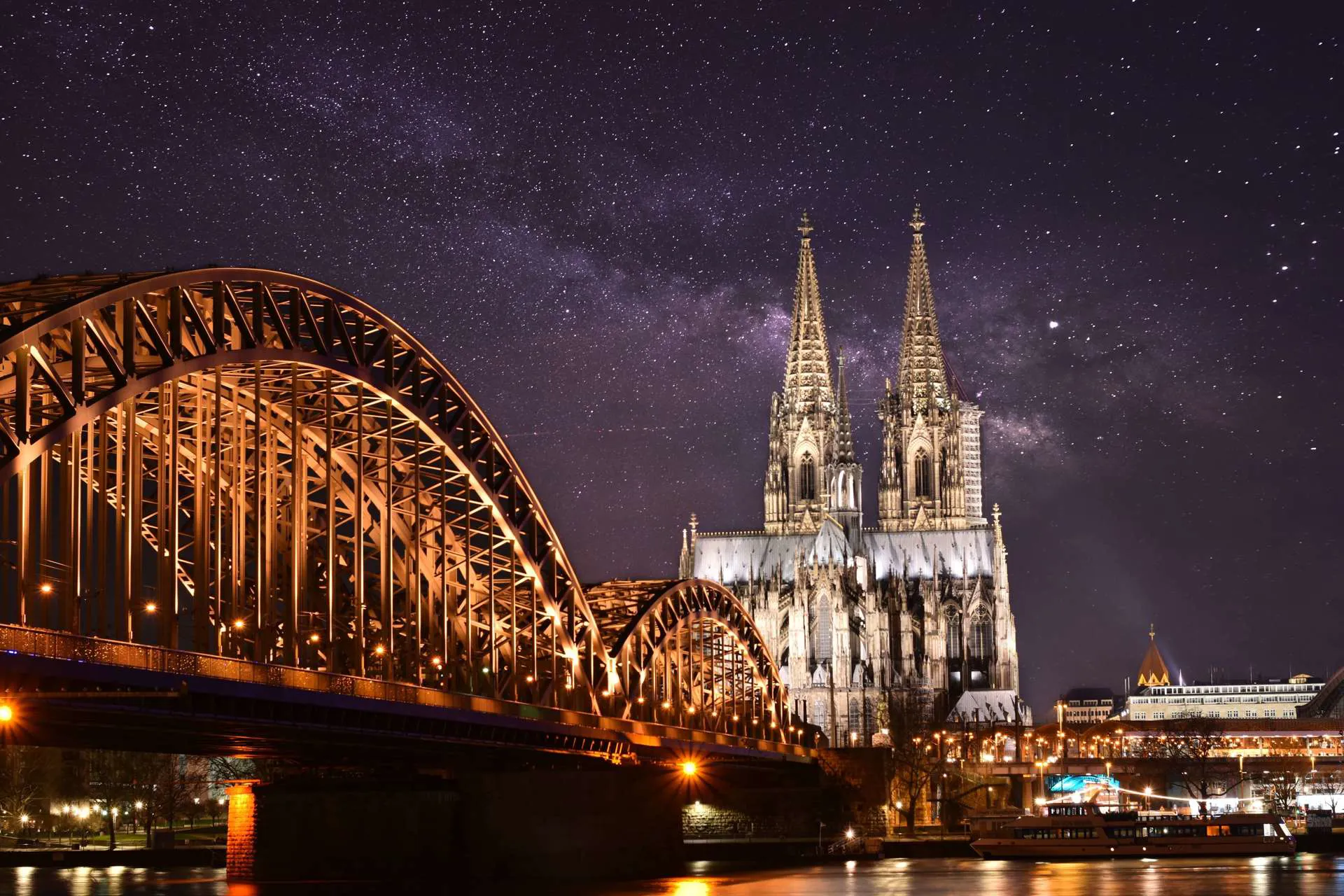 Christmas Markets Cologne Cathedral Bridge Image