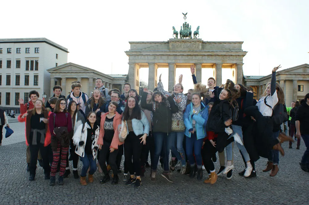 School Group Brandenburg Gate, Berlin Image