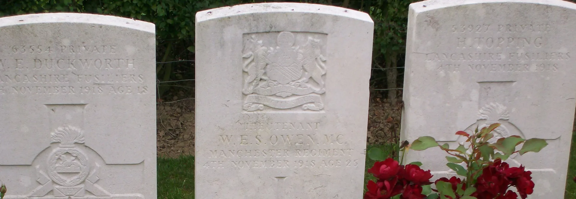 Grave of Wilfred Owen Joncourt Ors, France Image