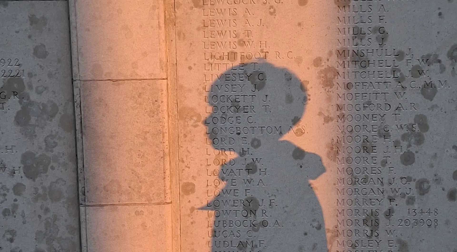 St Benedict’S Catholic School Student At Tyne Cot Copy Image