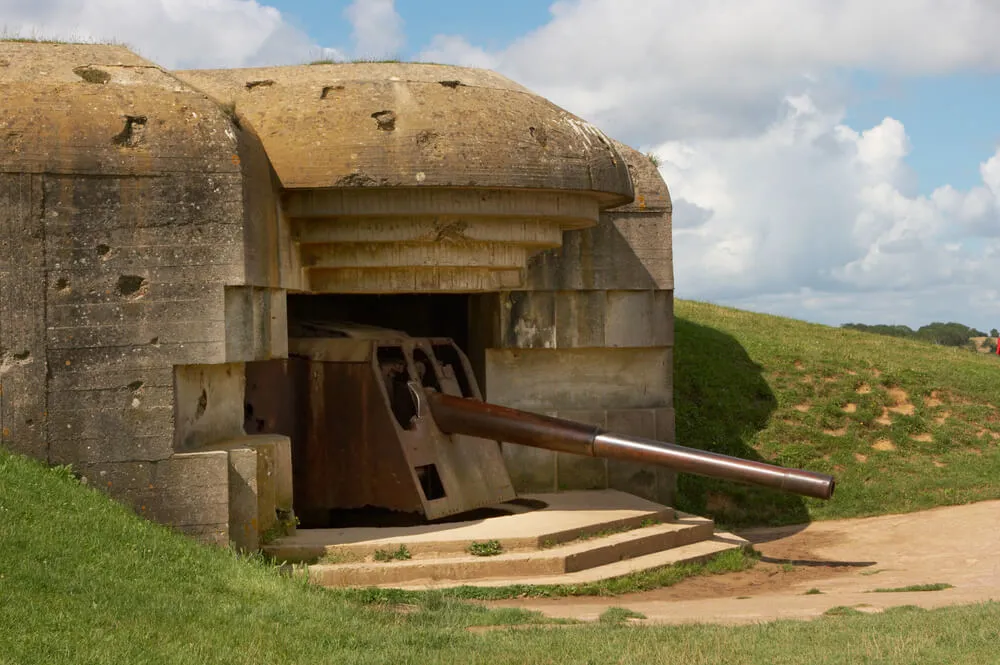 Normandy - Longues Sue Mer Batterie Beach Image